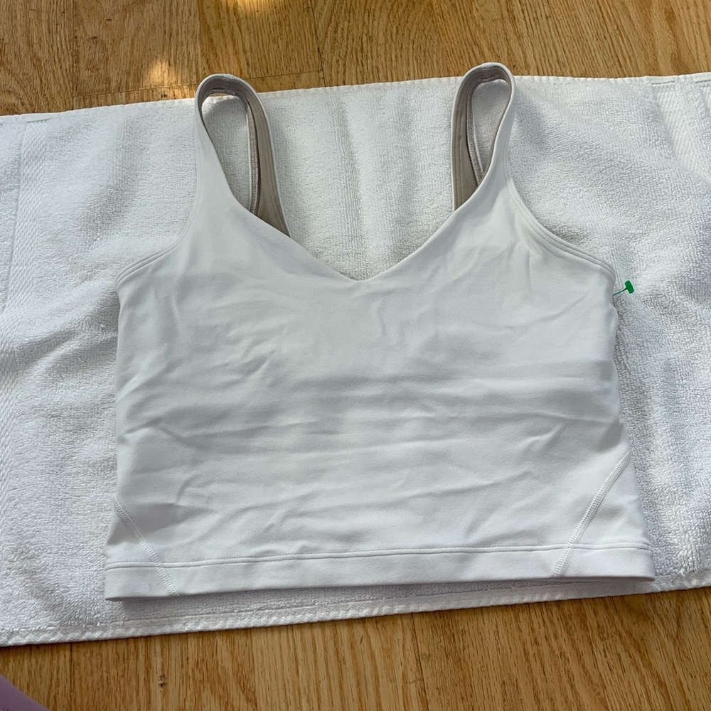 white tank top